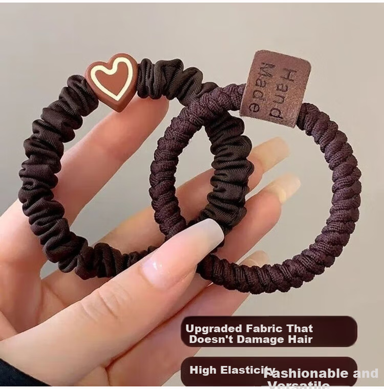 Yefili 12-Pack High Elasticity Seamless Extra Wide Thick Hair Ties Durable Hair Bands for Women High Ponytail Hair Accessories 13