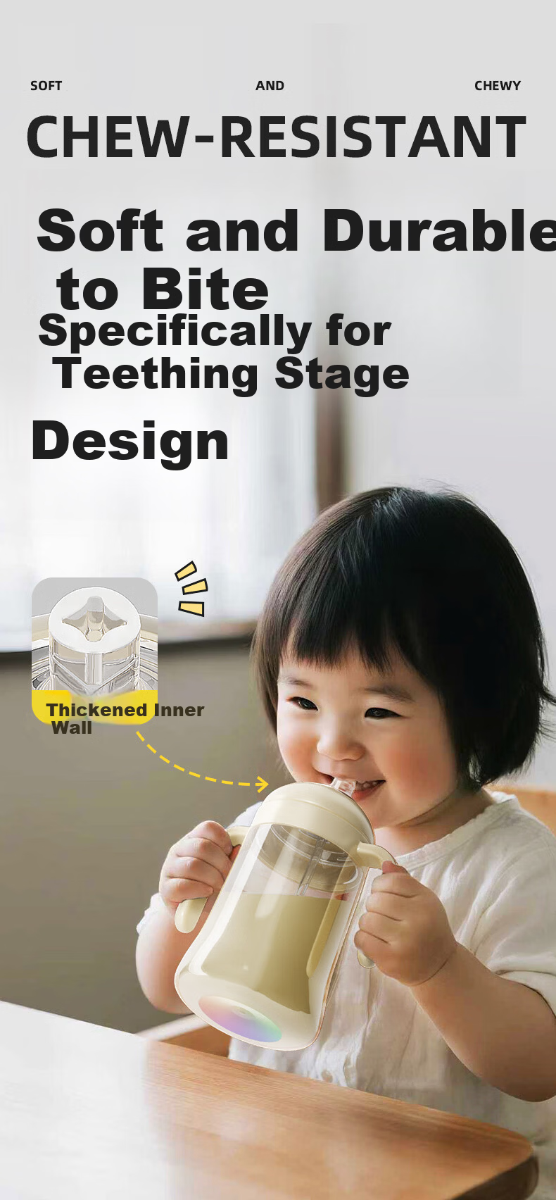 Anpei Training Drinking Spout Straight Straw Set for 12+ Months Accessories [Compatible with bebebus Rainbow Training Cup] 20