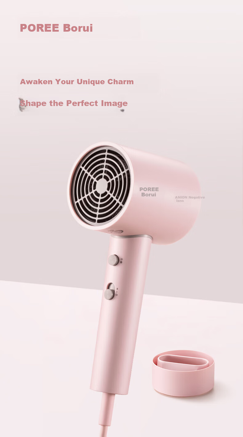 FLYCO PH1635 Hair Dryer - Home Use, Negative Ion, Portable, Fast Drying, Hair Care, Strong Wind, Soft Wind, Constant Temperature 1