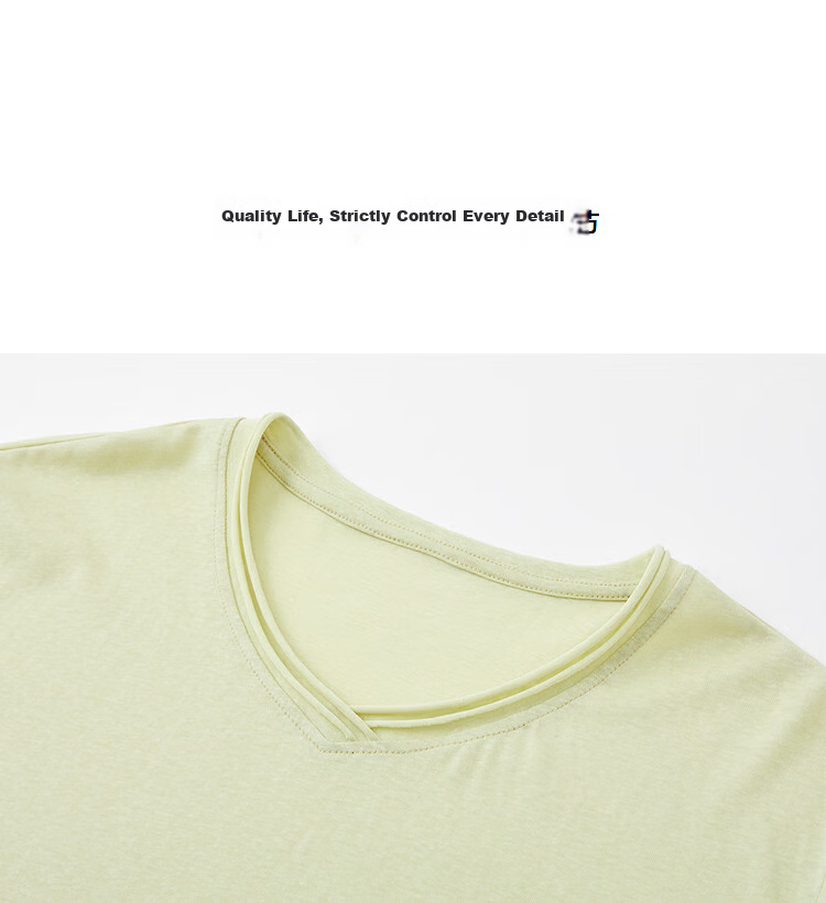 Demana [with Lyocell] Spring Lady Style Cross Neck Cloud Cotton Loose Slim Fit Petite T-Shirt Women Premium Feel 15