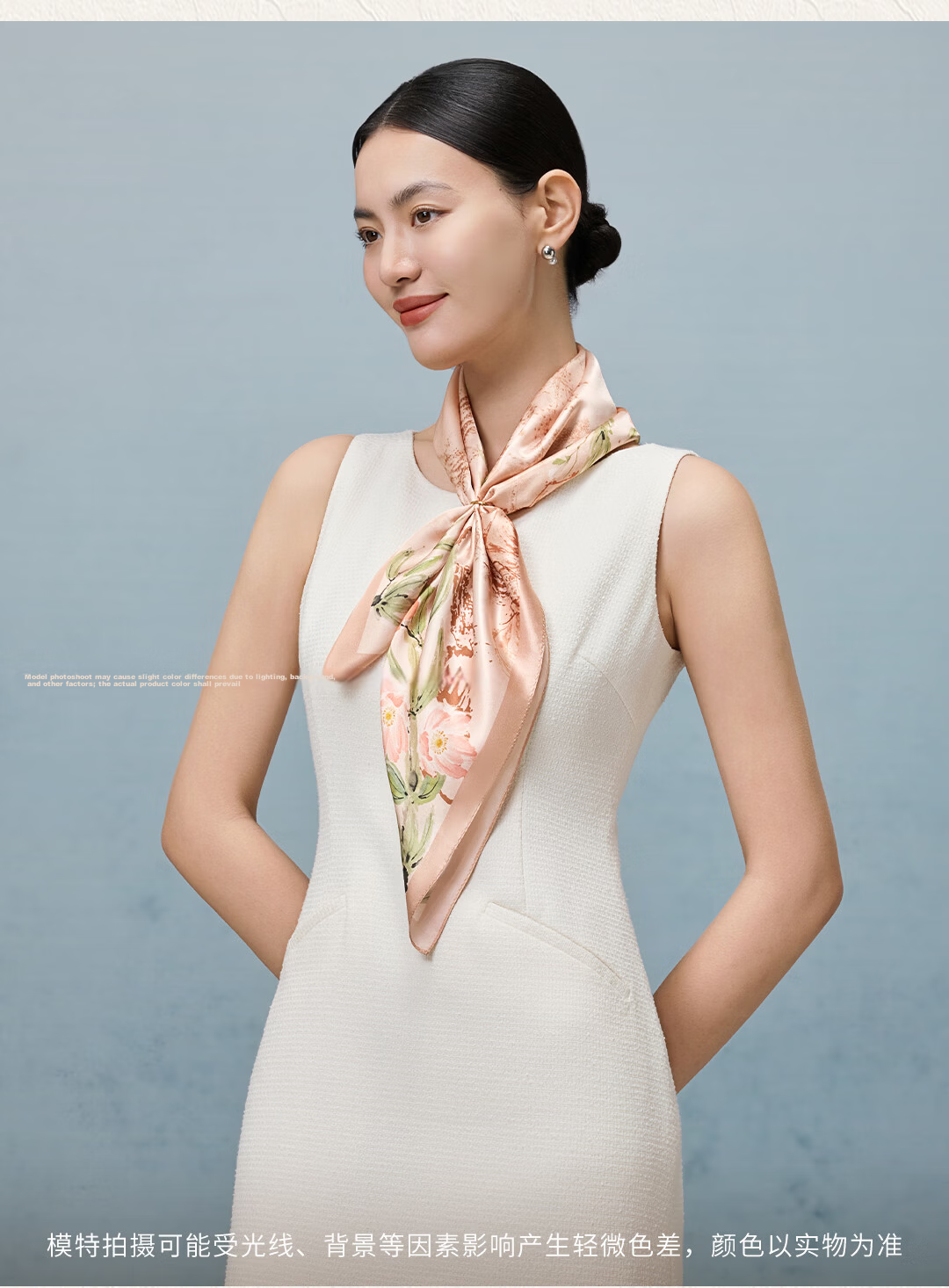 Shanghai Story 100% Mulberry Silk Scarf Square Shawl for Women Gift for Elders Mom Birthday Girlfriend 12