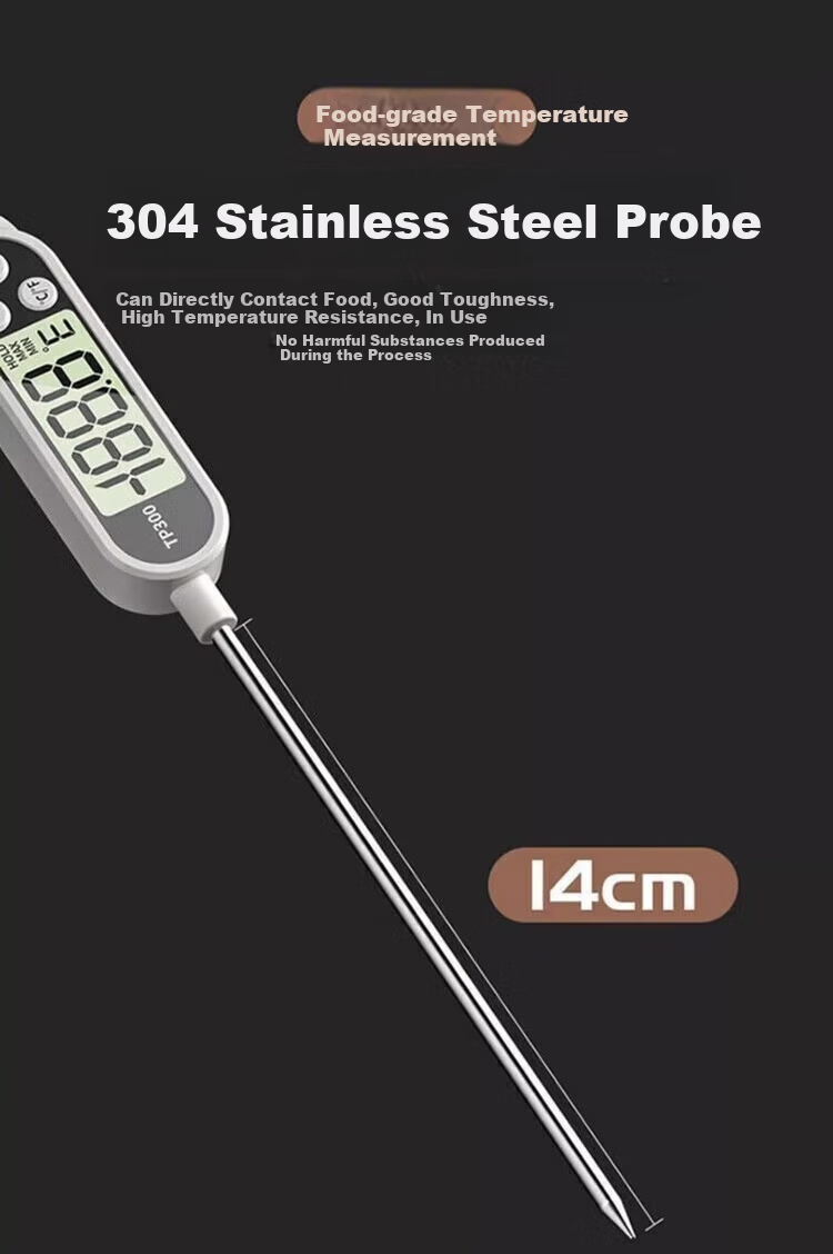Honggong Probe Thermometer Kitchen Food Oil Temperature Baby Milk Water Electronic Fast Temperature Meter 4