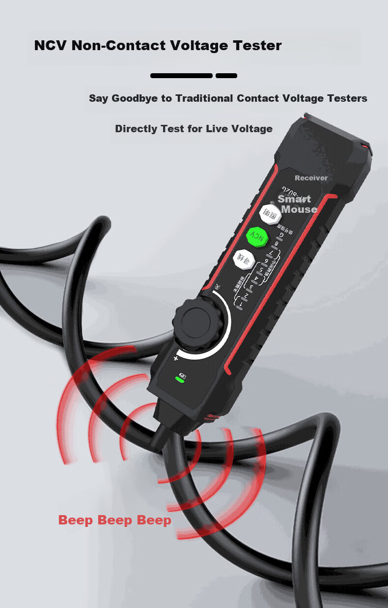 Smart Mouse NF-802MG Multifunction Cable Tracker Shielded Noise Network Cable Locator POE Live Line Tester 3