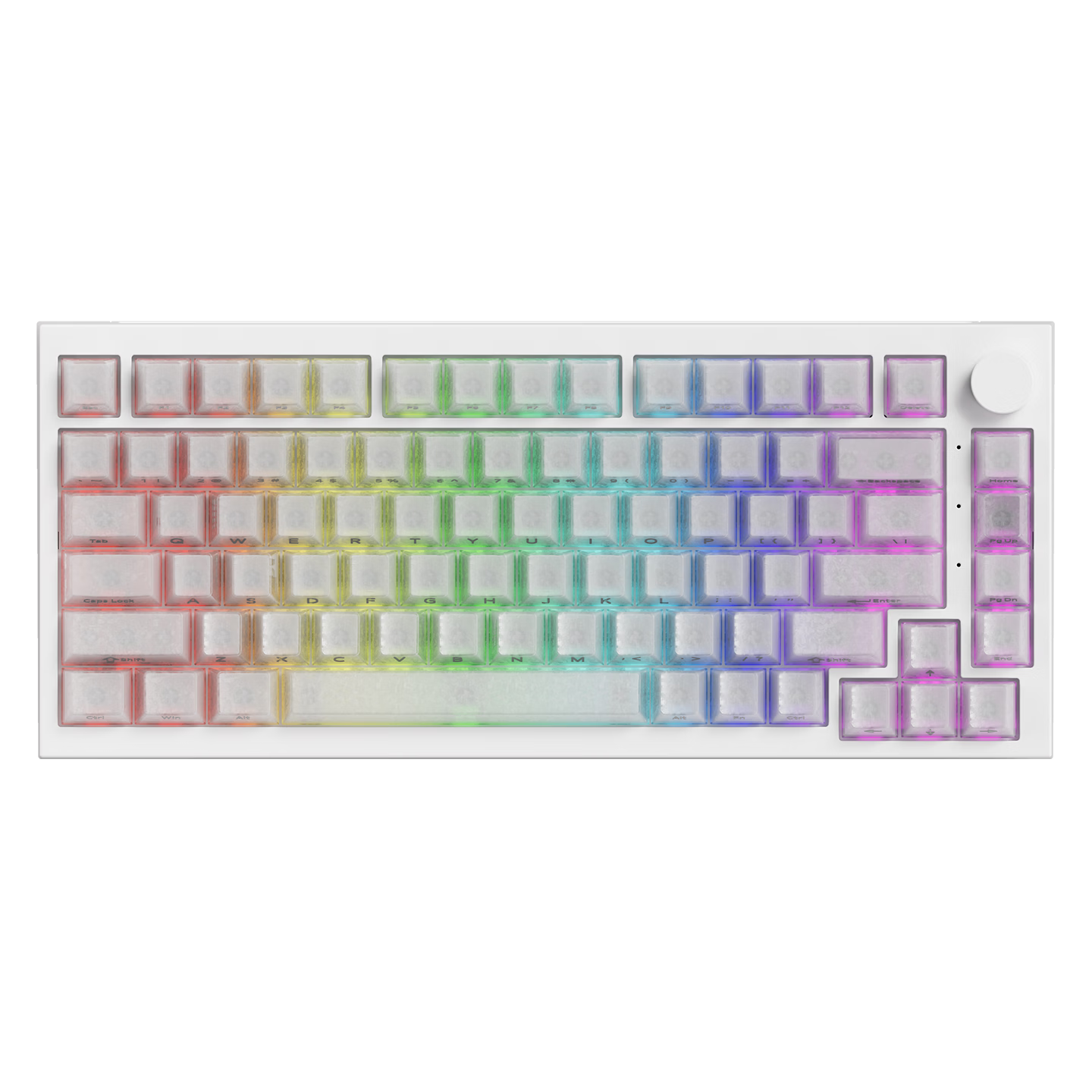 AKKO 5075 V5 HE TMR Wireless Magnetic Axis Gaming Keyboard 75% Layout Gasket Structure Bluetooth Wired Tri-Mode Dual 8K E-Sports Dual Drive 82-Key Compatible Mechanical Switch Replacement