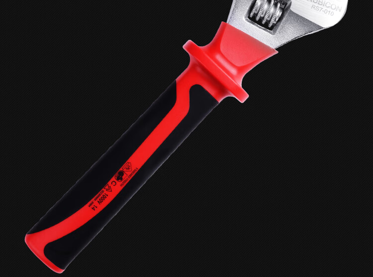 RUBICON High Voltage Insulated Adjustable Wrench Electrician Universal Open-End Wrench 8 Inch RS7-008 1