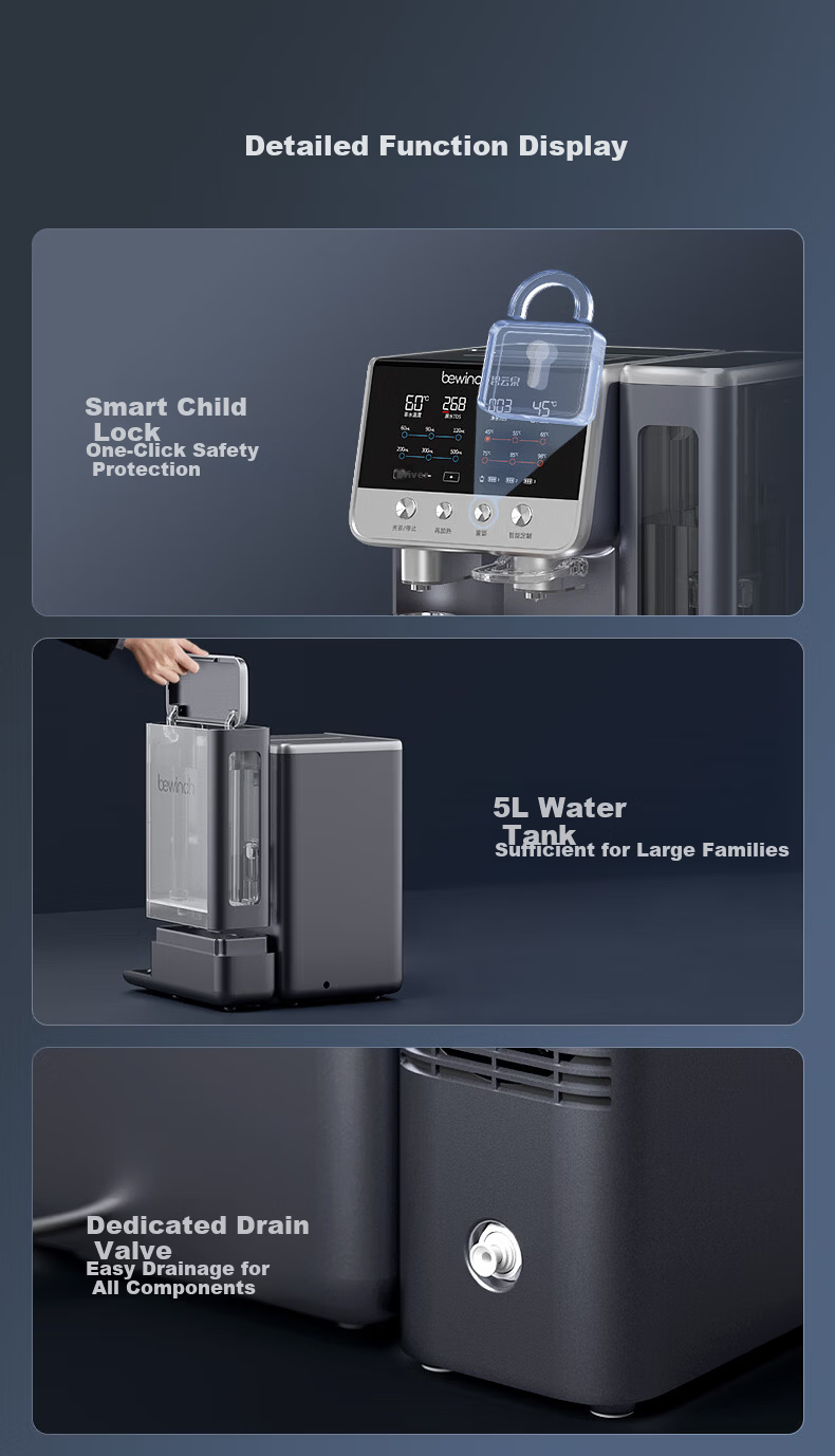 Biyunquan G7 Weak Alkaline Desktop Water Purifier Home Fast Heating Direct Drinking All-in-One JD Self-Operated No Installation Stewing Tea RO Reverse Osmosis 100% True Boiling G7s Basic Edition 12
