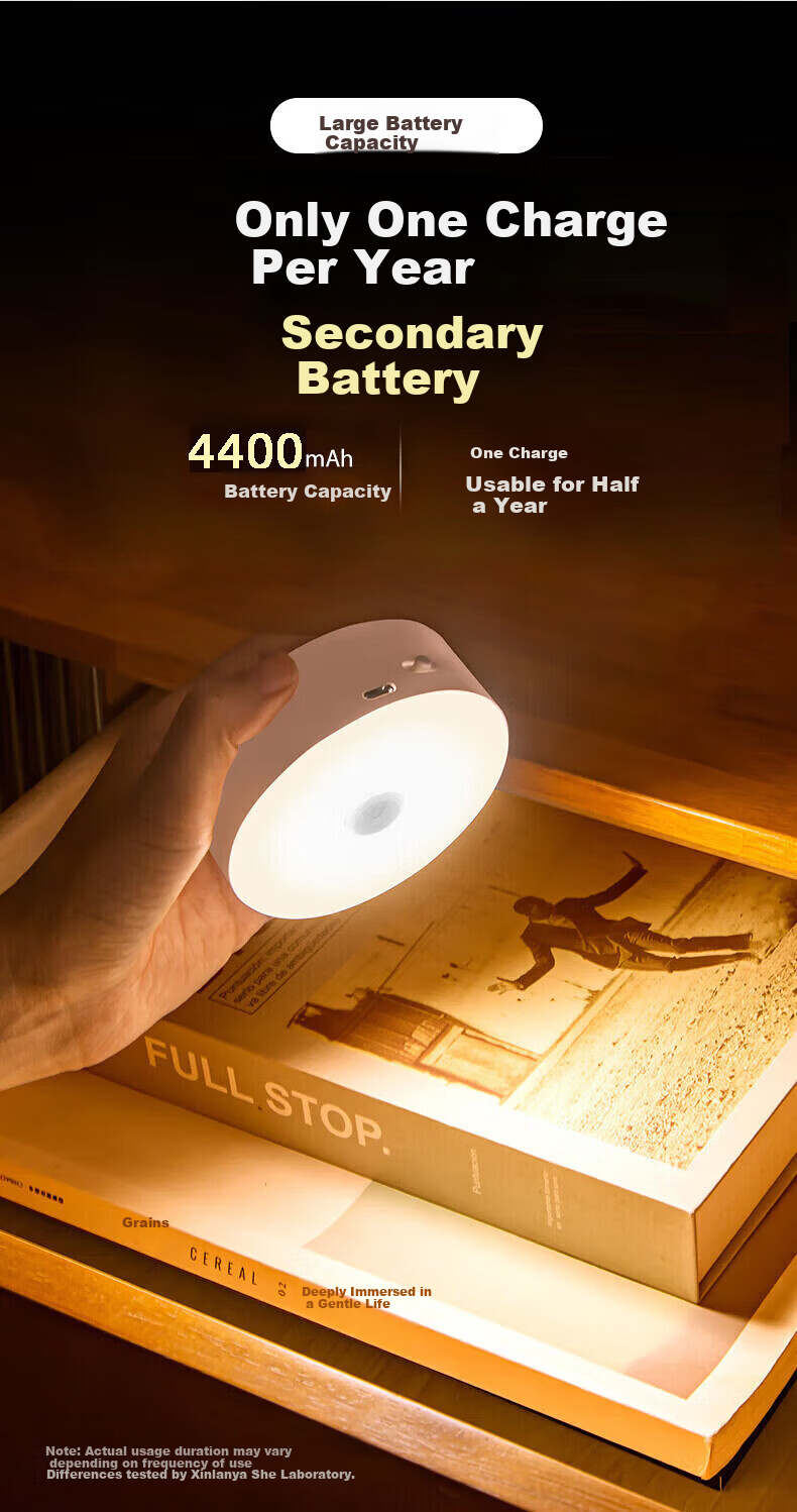 Xinlanya She Human Sensor Night Light Bedroom Night Lamp Motion Activated Elderly Bedside Lamp Rechargeable Long Battery Life 3