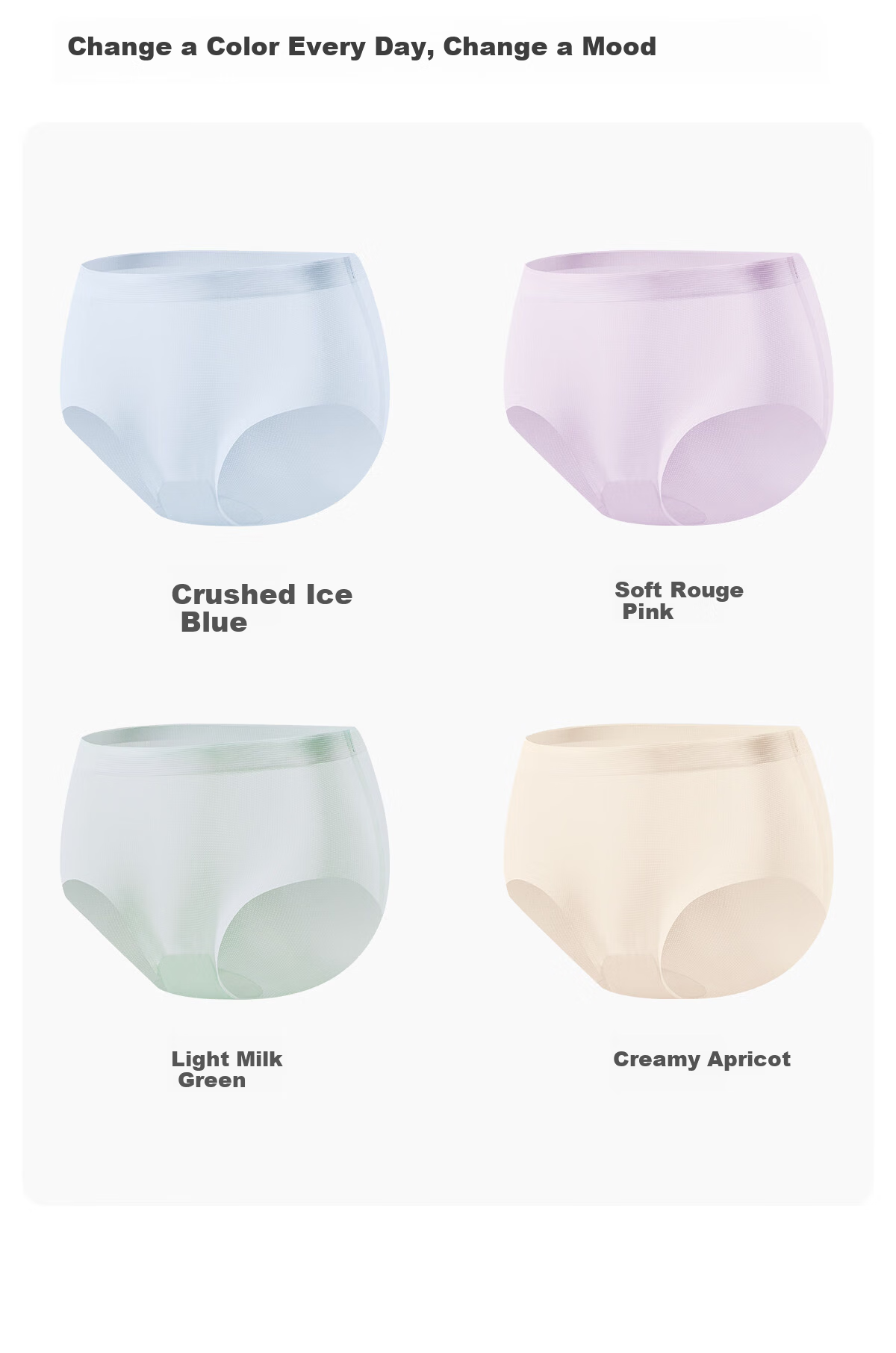 JOYNCLEON Maternity Underwear Summer Ice Silk Thin Seamless Breathable Ultra-Thin 3-Pack XXL jnk195955 19