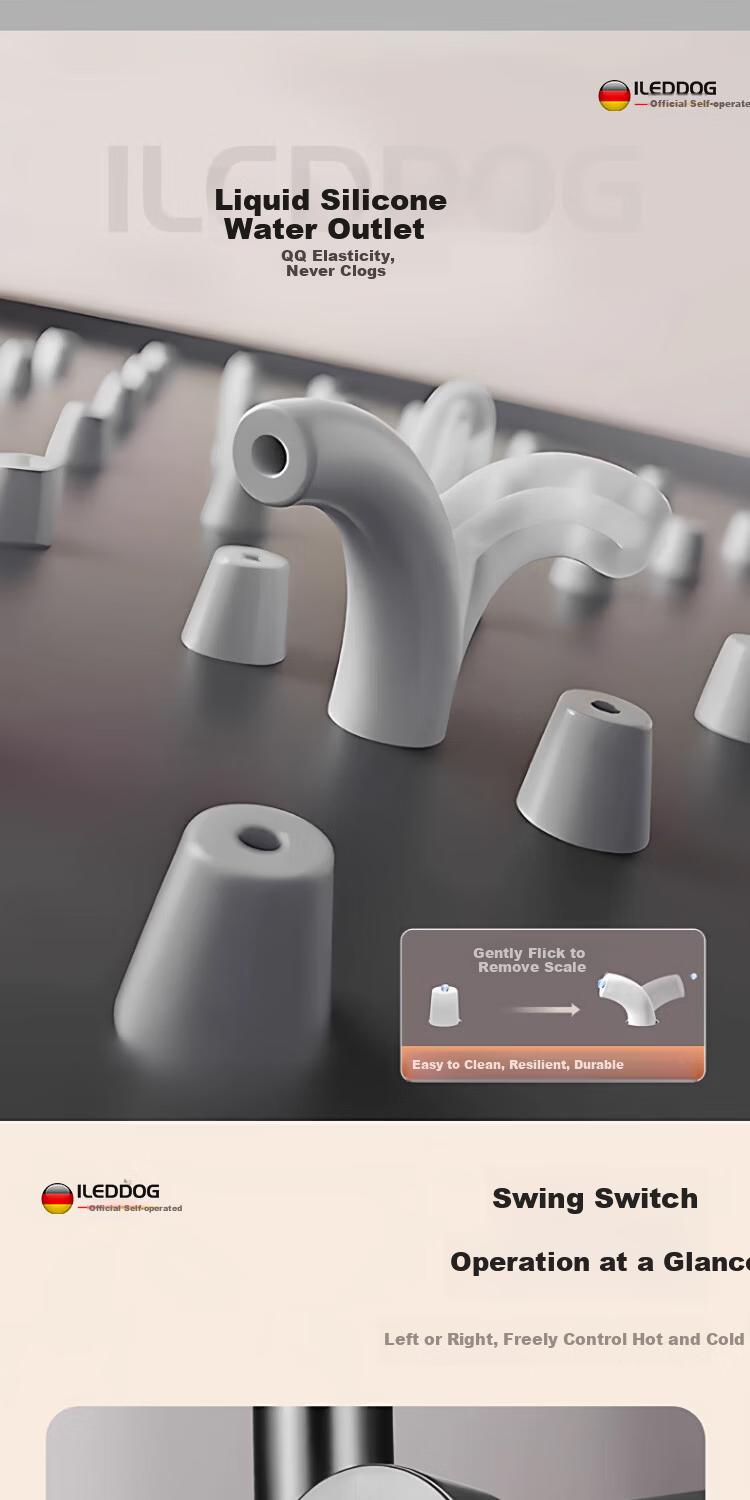 ILeddog [Germany] All-Copper Body Shower Set Home Bathroom Bath Shower Head Complete Set SL-003 12