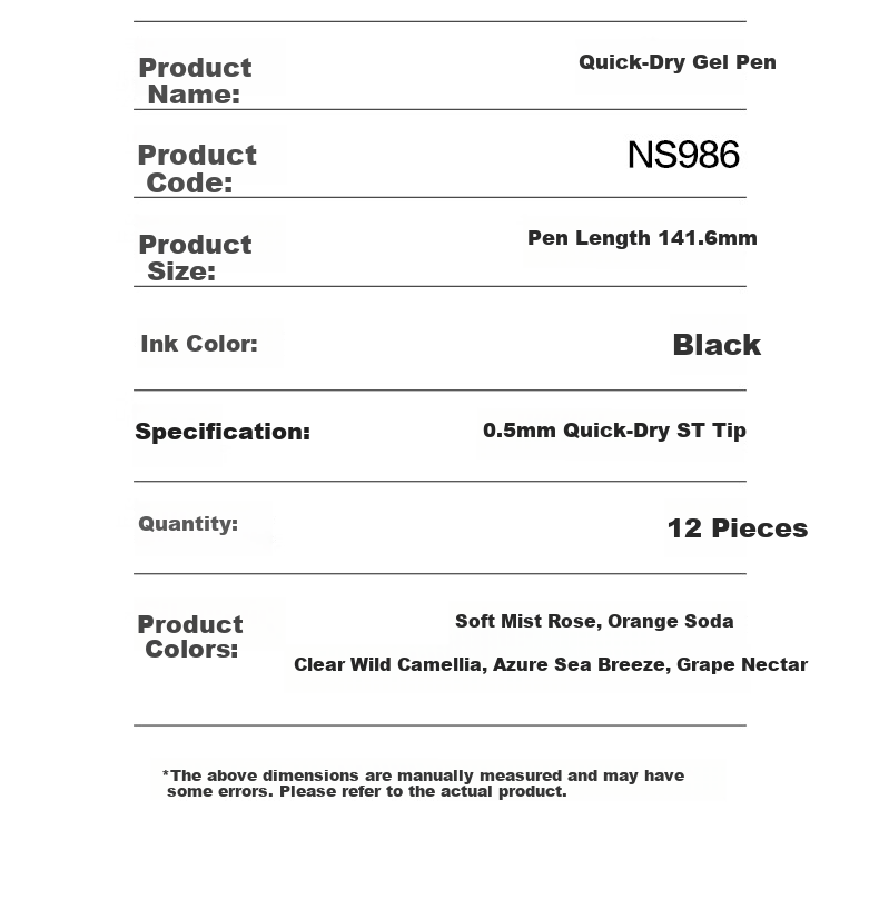 NUSIGN Retractable Gel Pen Black, Imported Ink with Precision Tip And Protective Sleeve, Signature Pen for Office Use, 12 Pcs NS559 [Best-Selling Product], High-End Brand Under Deli 11