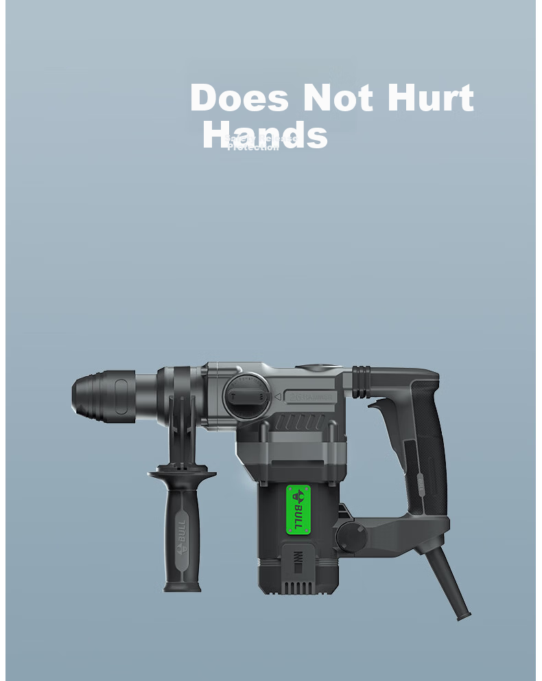 BULL Industrial Grade 1250W Electric Hammer High Power Wall Demolition Concrete Grooving Hammer GDC1250-32 3