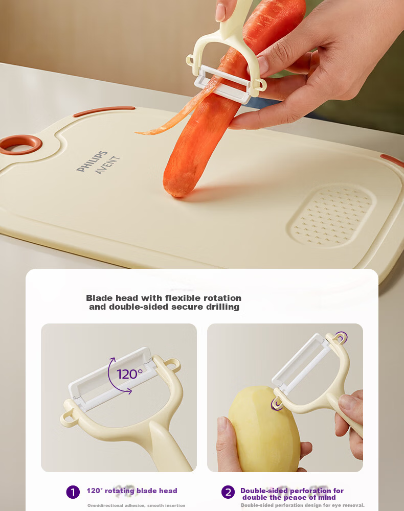 AVENT Philips Baby Ceramic Portable Food Container Set for Meat and Vegetables [5-Piece Set] Children's Lunch Box 18