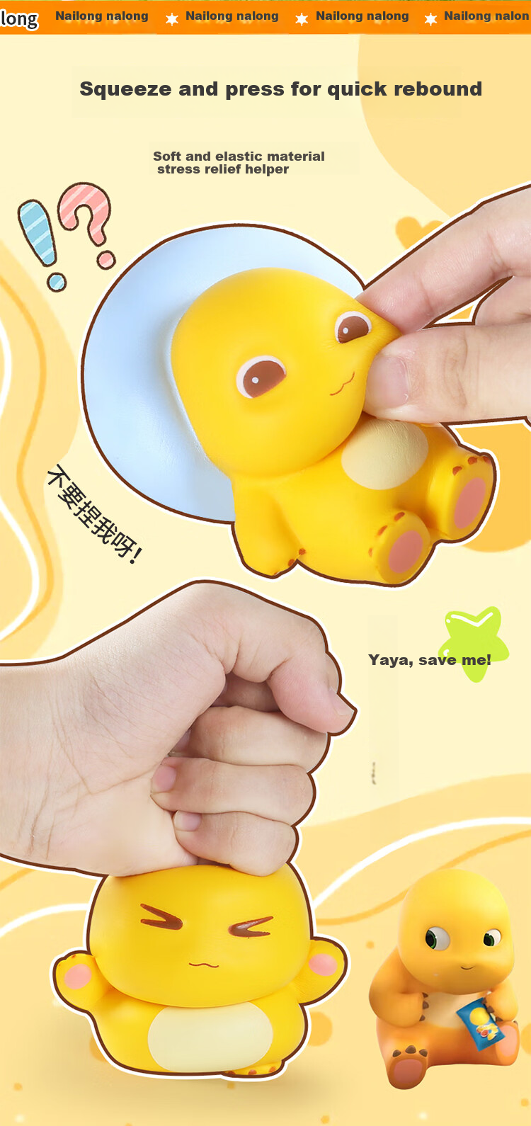 MKBIBI Little Milk Dragon Squeeze Blind Box Stress Relief Toy Slow Rebound Plush Doll Kids Boys Girls Children's Day Gift 3