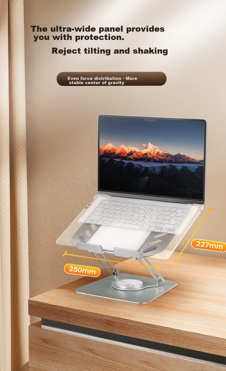 ASUS Laptop Stand 360° Rotatable Computer Stand Infinite Height Adjustable Foldable Dual-Axis Cooling Riser Compatible with ASUS VivoBook, Xiaomi, Lenovo AR2 Pro 4