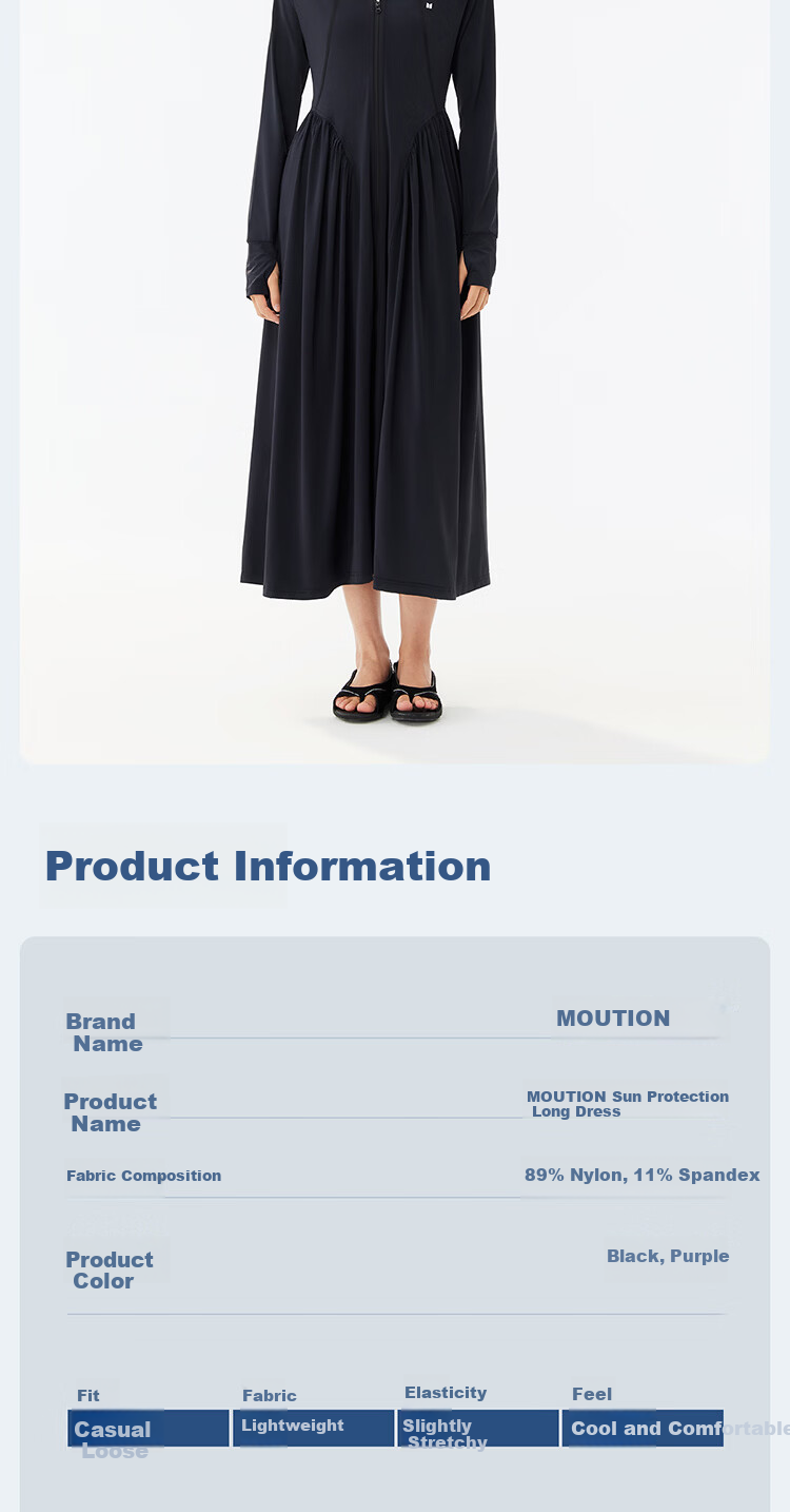 Moxun [Kunling Same Style] Palace Style Sunscreen Long Dress for Women New Original Yarn UV Protection Sun Protection Clothing 26 New Model 17
