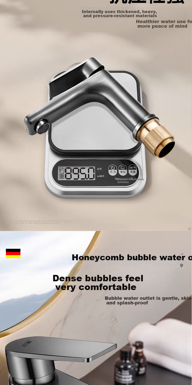 Del 28-Year Brand Stainless Steel Thickened Bathroom Sink Faucet MPLT-PM 4