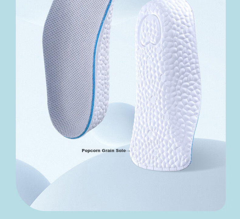 Bonnie Family Men's Height Increasing Insoles Arch Support Invisible Half Insoles 3