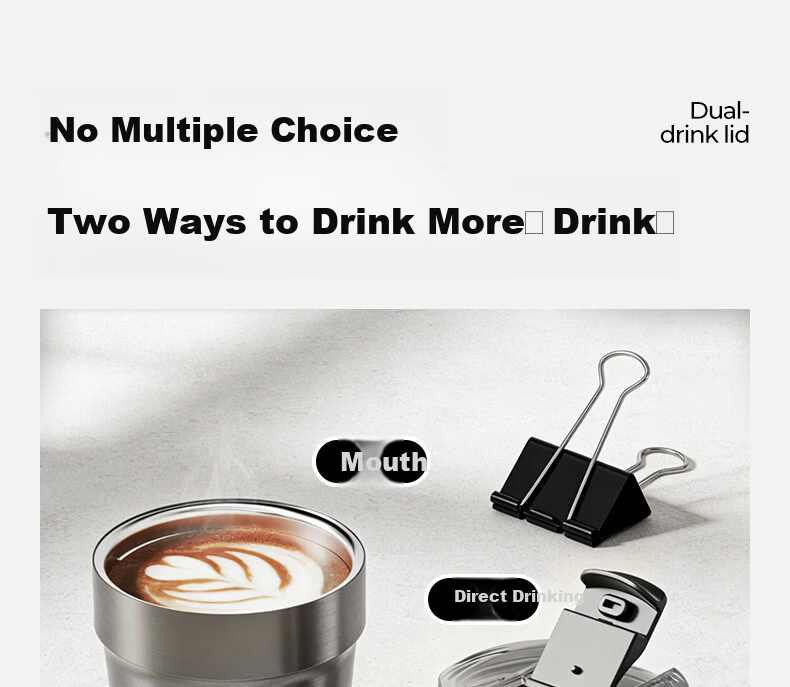 BABLOV Huaban Sen 316 Stainless Steel Insulated Coffee Mug Unisex Water Cup High-Quality Gift 230ml 8