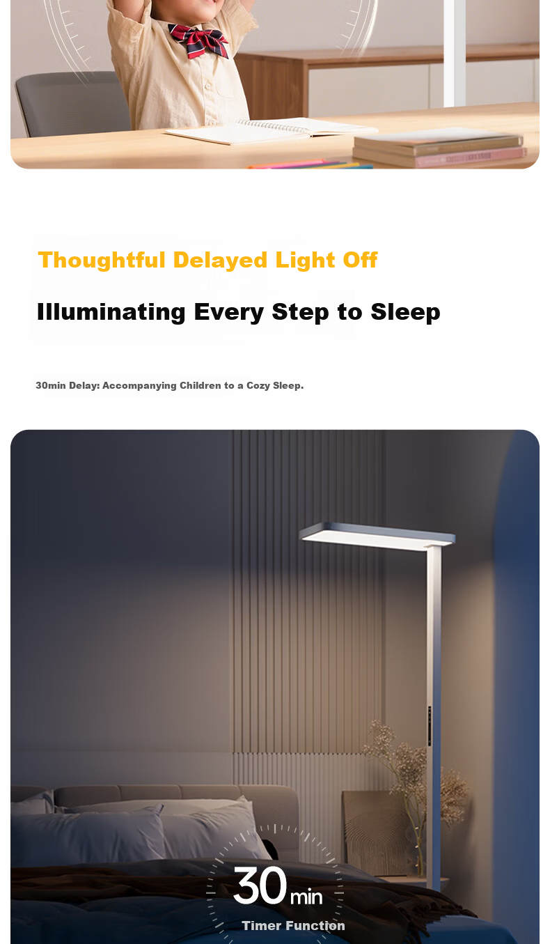 Tongshijie Purui Red Light Eye Protection Full Spectrum Floor Desk Lamp 120W Student Study Eye Care Lamp 16