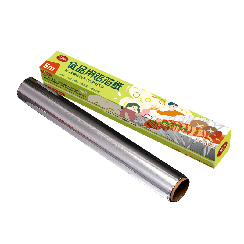 JIYAOYAO Air Fryer Aluminum Foil Roll 10m Kitchen BBQ Oven Baking Paper Moisture Lock Fresh-Keeping