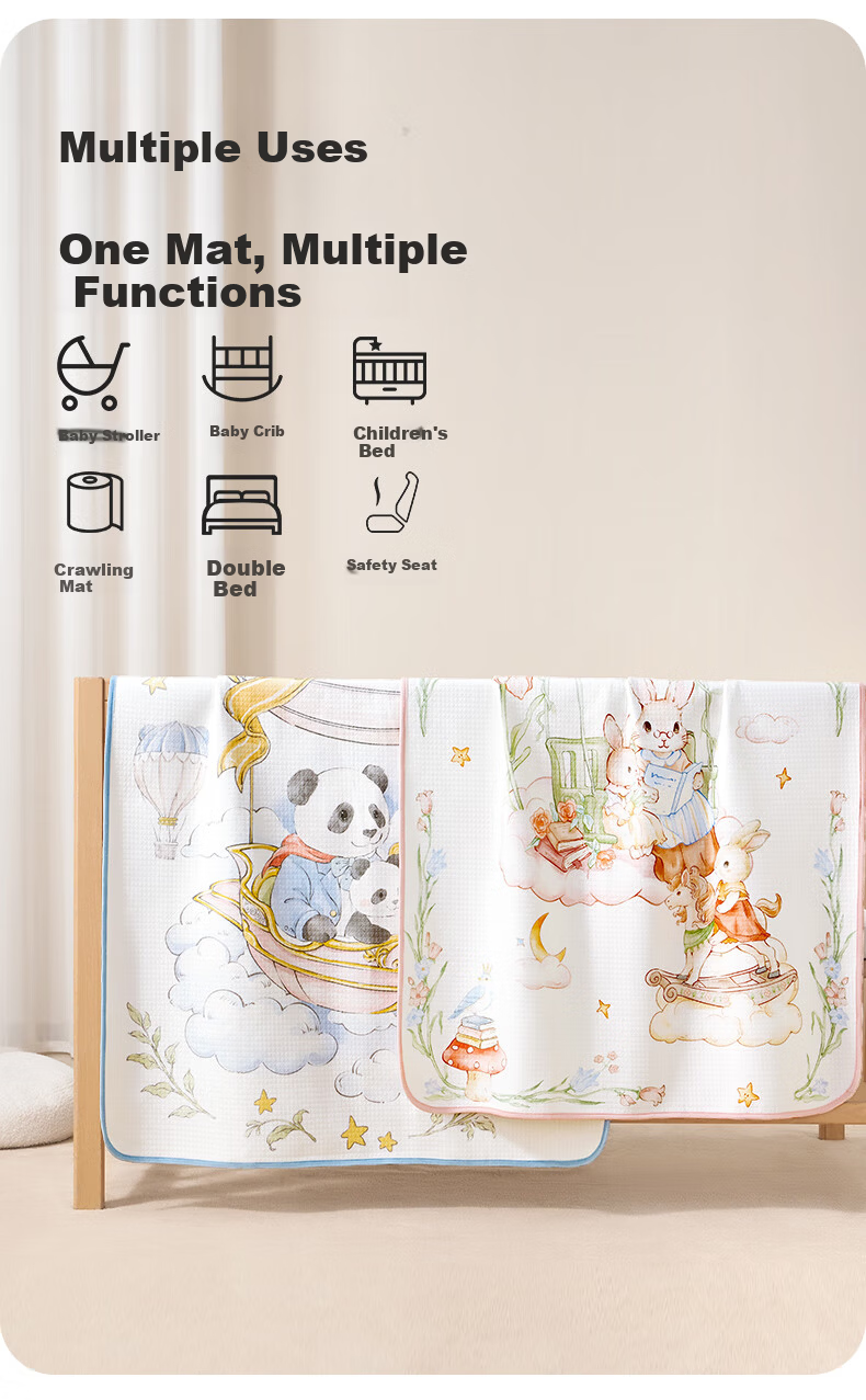 AIBEDILA Washable Antibacterial Air Layer Baby Urine Pad 80x100cm 7