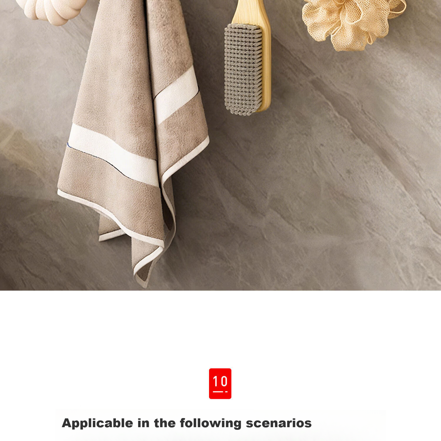 Zhifan Japanese Suction Cup Hook No Drilling Strong Load-Bearing Bathroom Towel Hook Door Back Wall-Mounted Adhesive Hook 26