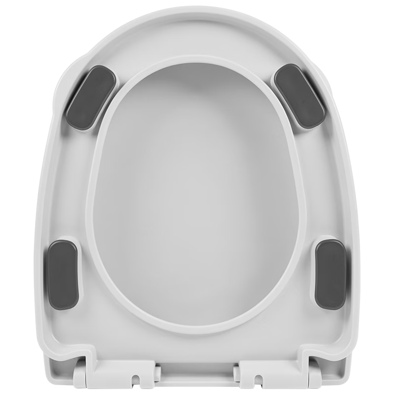 KEGOO Thickened Universal U-Shaped Toilet Seat Cover Household Slow-Closing Old-Style Toilet Lid Cushion Ring Large Footrest Cover K7022