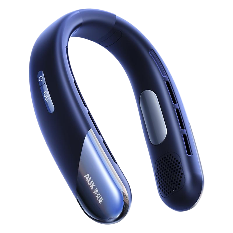 AUX [Ice Cold Breeze | Instant 16°C Drop] Neckband Fan Cooling 2026 New Ultra-Long Battery Life Small Portable Silent Neck Hanging Outdoor Cooling Device