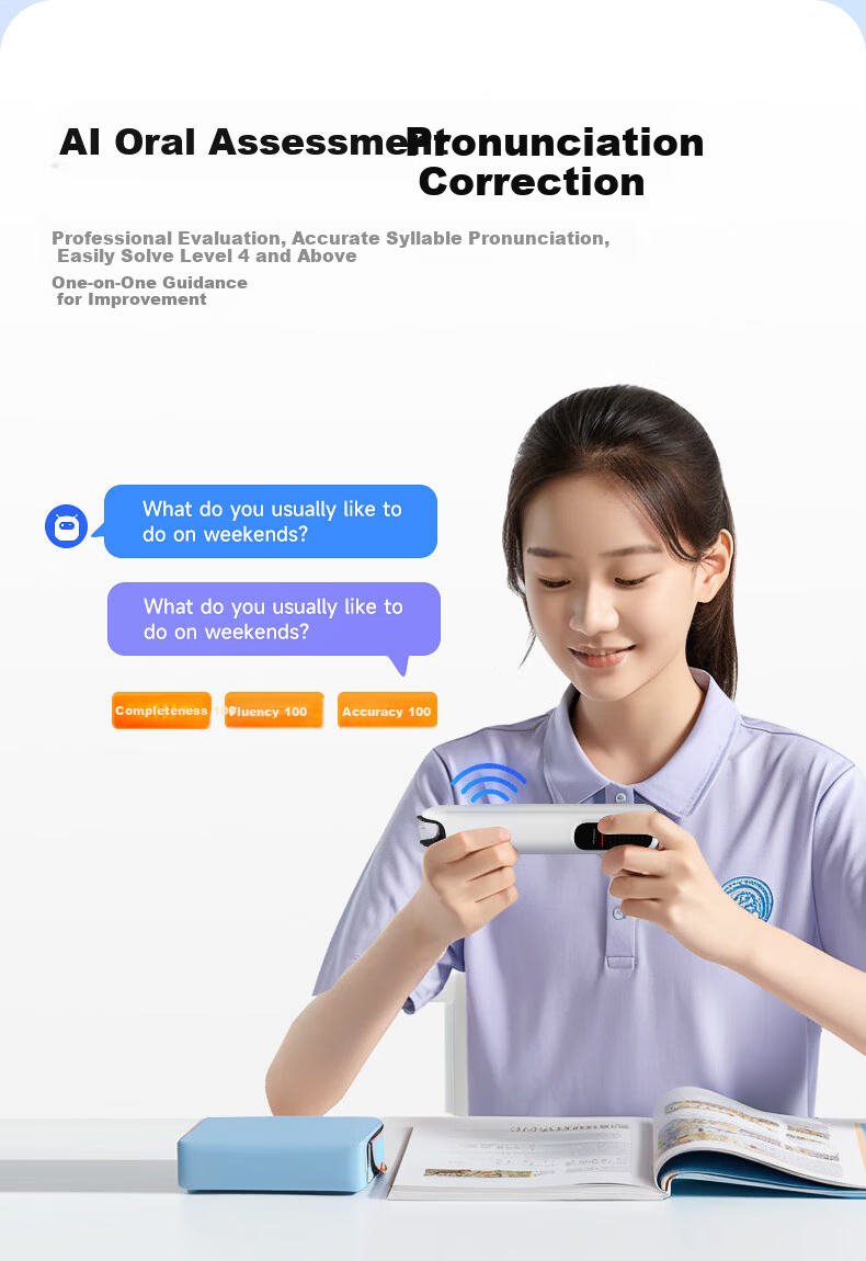 Ozing [40+ Warehouse Fast Delivery] K3 English Reading Pen Electronic Dictionary Scanning Pen Universal for All Subjects Elementary, Middle And High School Synchronized Textbooks Gift Portable Learning Device 12