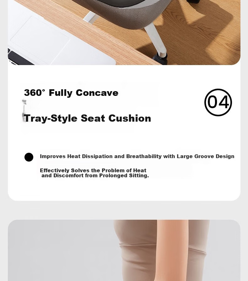 Meiwu Craftsman Seat Cushion Butt Pad Chair Cushion Long Sitting Office Chair Pad Student Stool Anti-Butt Pain Waist Support Cushion Hemorrhoid Gray 12