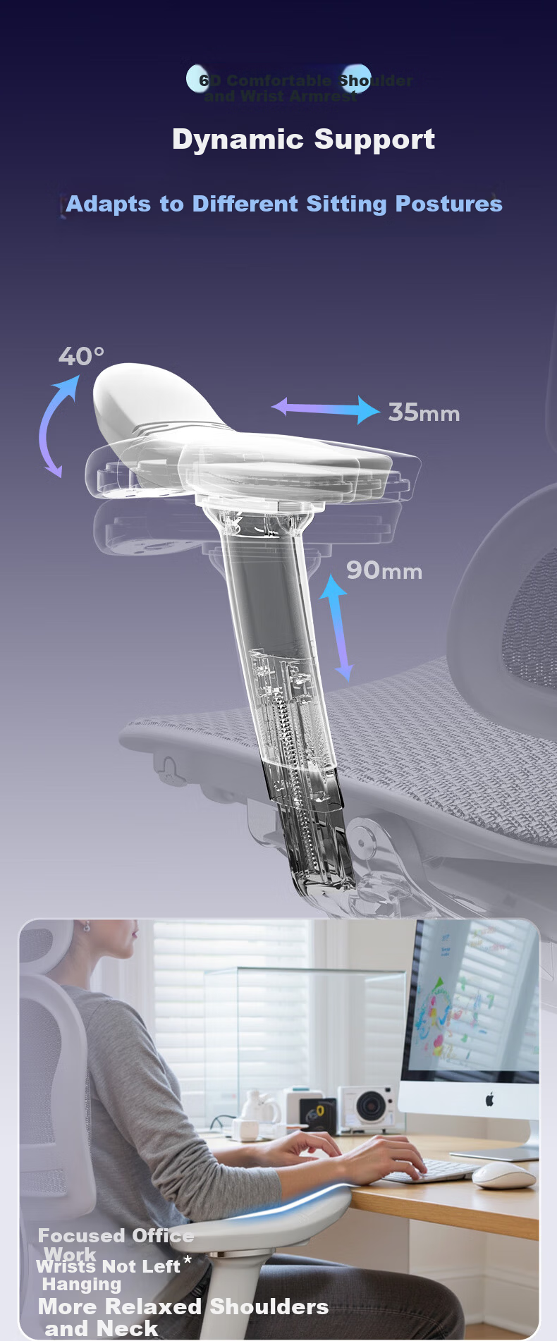Ergonor Baoyou Jinhao E2 Pro Flagship Ergonomic Office Chair Computer Chair Silver White Mesh 15