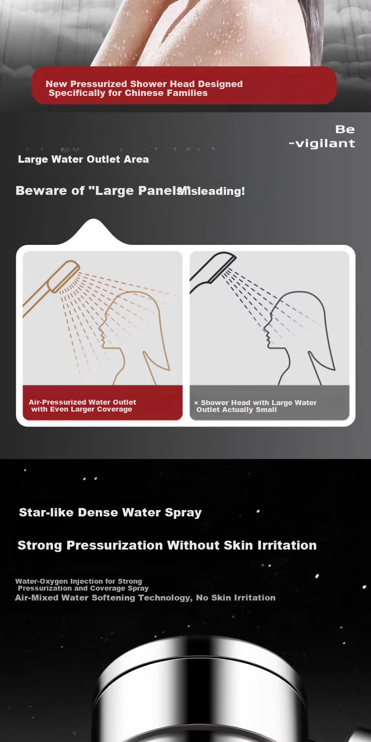 Del 28-Year Brand High-Pressure Shower Head Bathroom Household One-Button Water Stop Handheld Showerhead DJ124 8