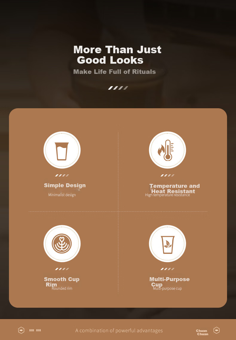 CLITON Smoke Gray Glass Coffee Cup Iced Americano Latte Cup Cold Drink Transparent Glass Water Cup Beverage Tea Cup 2