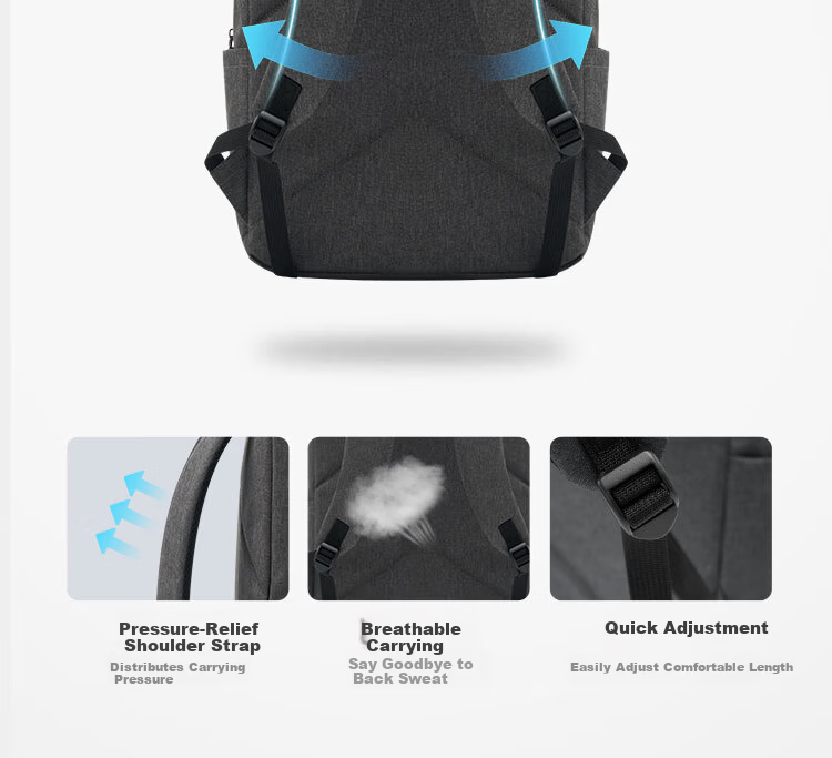 DICON AIBI Laptop Backpack Men's Business Commuter Lightweight 15.6-inch Notebook Travel Bag 6