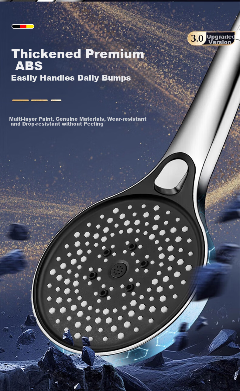 WUZORY [Germany] High-Pressure Shower Head Set Multifunctional Handheld Bathroom Shower Sprayer 8