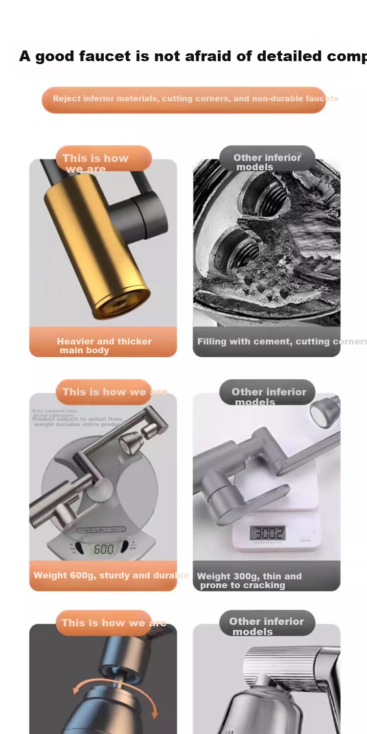 ILeddog [Germany] All-Copper Body Bathroom Sink Faucet Household Hot and Cold Tap CFLT-GY2D 3