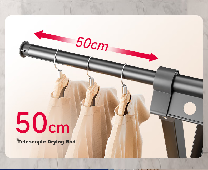 Fengshang Floor-Standing Foldable Clothes Drying Rack for Home Balcony and Bedroom 4