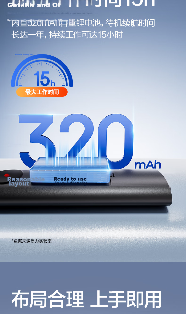 Deli Voice Recording and Page Turning Pen Portable Professional Recorder PPT Page Turner 2-in-1 Student Teacher Lecture Speech Meeting Training Interview 32GB MP133 12