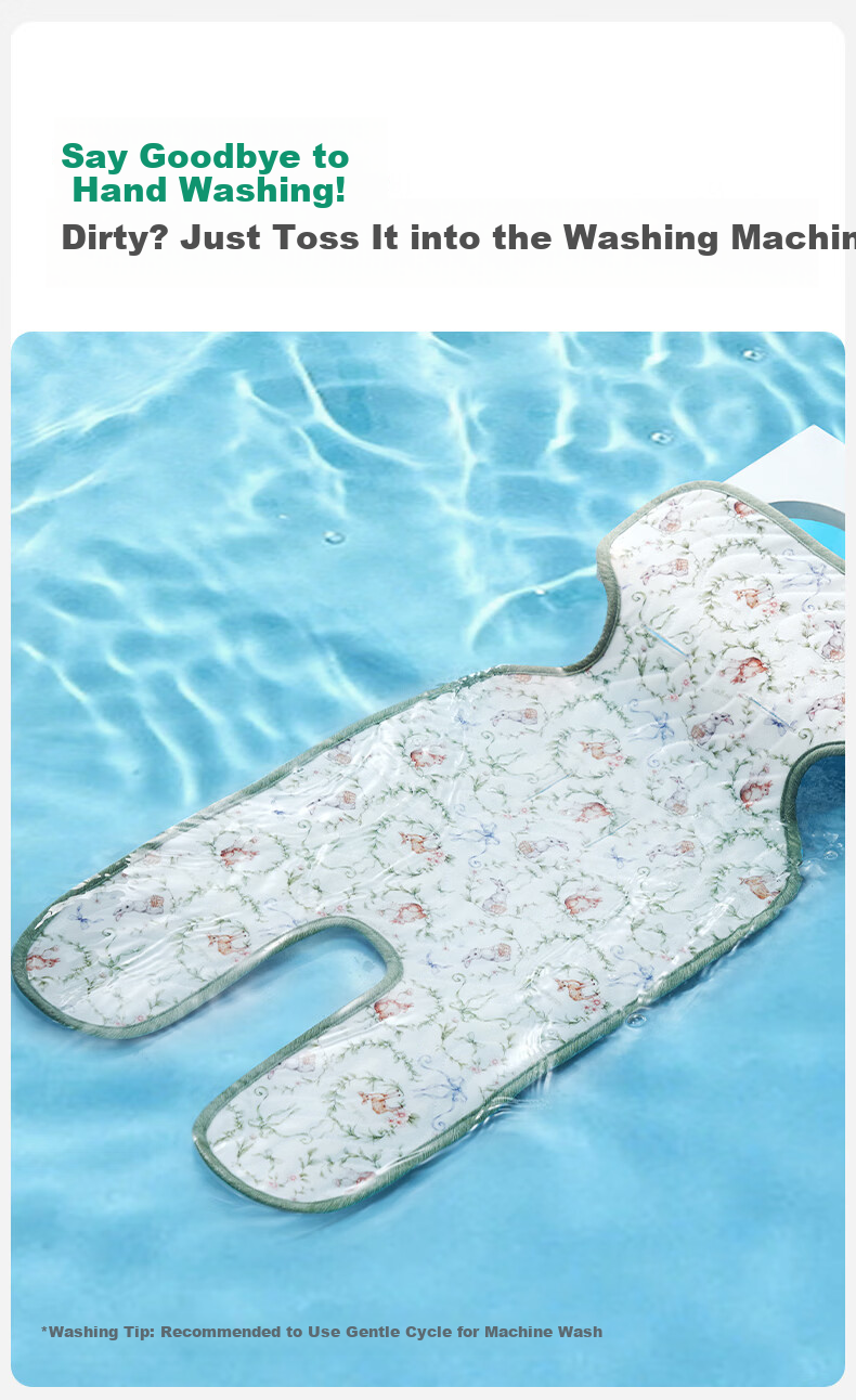 OUYUN Baby Stroller Ramie Cooling Mat Ice Pad Safety Seat Cushion High Landscape Baby Stroller Accessory 72x33 13
