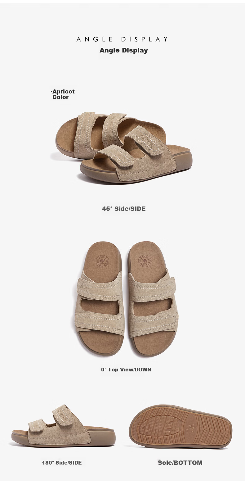 CAMEL Women's Casual Double Strap Sandals L26M504056 Coffee Color Size 37 17