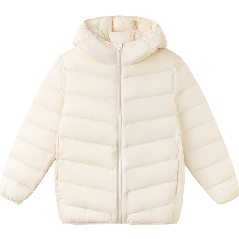 Balabala Kids Children's Ribbed Down Jacket Boys Girls Parent-Child Lightweight Liner 2025 New Winter Coat