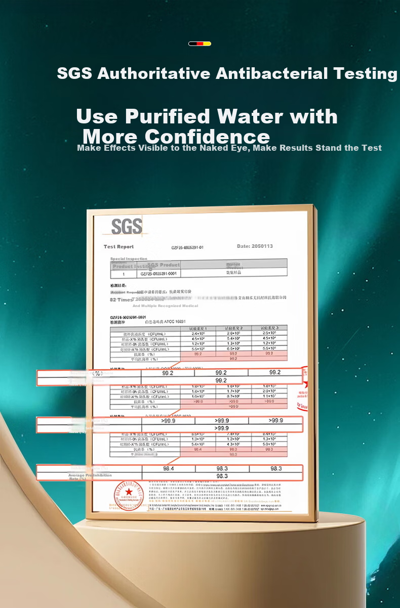 HOMK [Germany] Shower Head with Large Pore Filter, Chlorine Removal, Pressure Boost, Single Head Shower Sprayer 4
