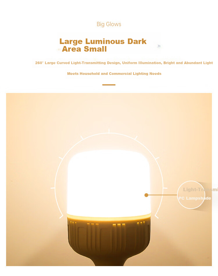 Guan'an Warm Light Bulb E27 Screw Energy-saving Indoor High Brightness Bulb Poultry Farm Chicken Coop Lighting Yellow Light 40W 5