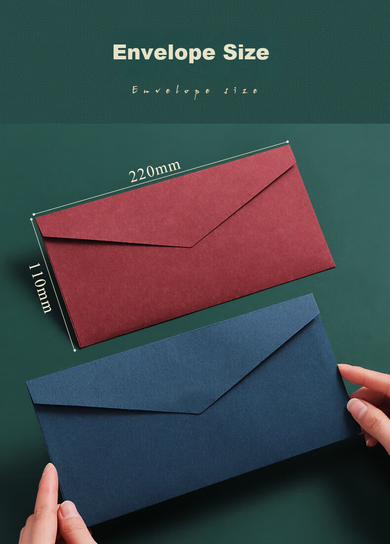 Dailuotang Kraft Paper Cash Envelopes Small Size 50-Pack Thickened Money Bags for Annual Meeting Awards Year-End Bonuses Premium Red Packet Salary Storage Bags 4