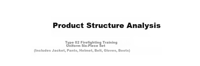 Minggu Firefighter Suit Complete Set Model 02 Firefighting Combat Training Uniform Six-Piece Protective Suit Micro Fire Station Size 43 6