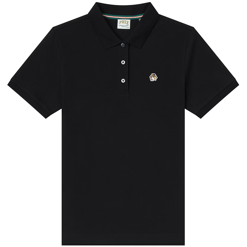 HAZZYS Women's Summer PHIZ Series Three-Button Casual Short Sleeve Polo Shirt ASTSE0DBX01