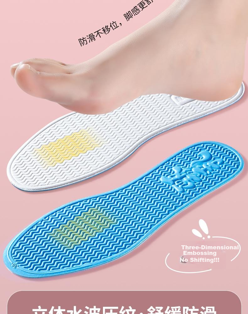 Footprint Tribe Barefoot Magic Insoles Men's Summer Breathable Sweat-Absorbing Odor-Resistant Latex Non-Stick Insoles Size 39-40 [2 Pairs] 13