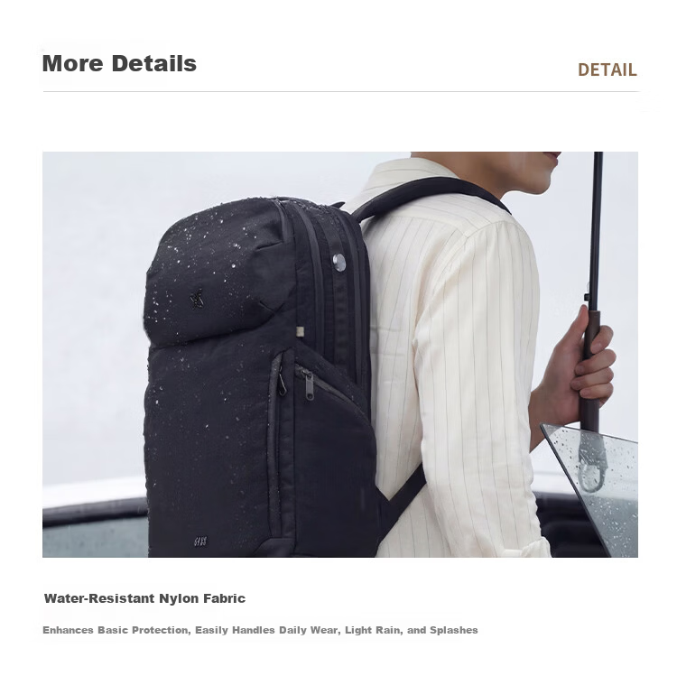 GYXX TuoJie MODE Men's Business Commuter Travel Backpack Large Capacity Lightweight Laptop Bag 20