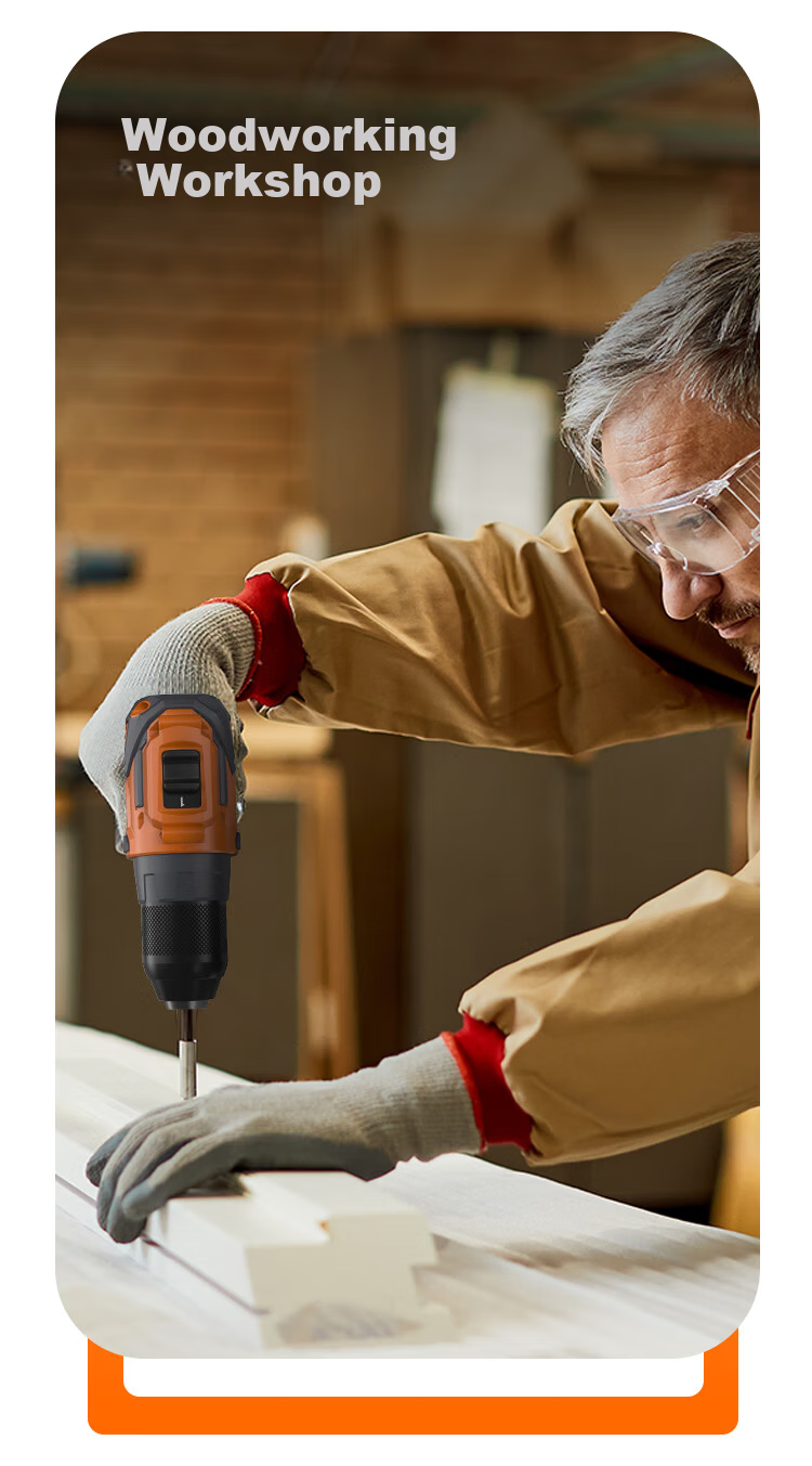 ANCHOR 16.8V Brushless Cordless Drill Lithium Electric Screwdriver DCE8 55Nm Dual Battery 2.0Ah Plastic Case 10