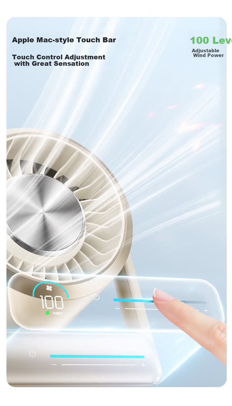 Portable USB Ion Negative Ion Desktop Fan Ultra-Quiet Lightweight Small Electric Fan for Dorm Office Home Outdoor Camping Air Purifier Fan Plug-in White 14